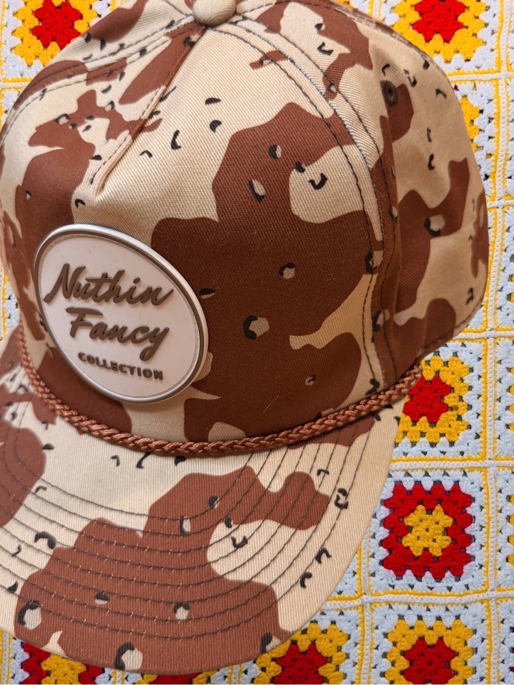 NUTHIN FANCY RAMBLER PANHANDLE Desert Camo Trucker Snapback Hat